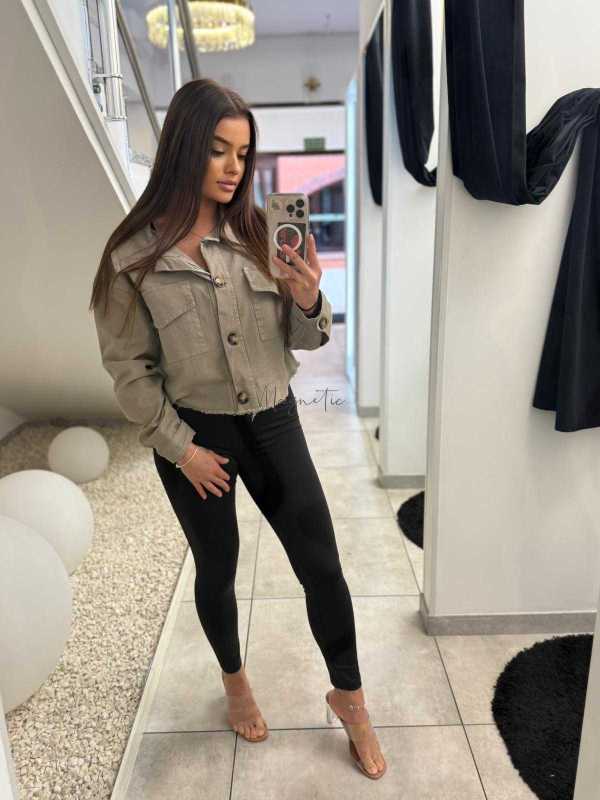 K614 Kurtka Katanka Oversize Mocca