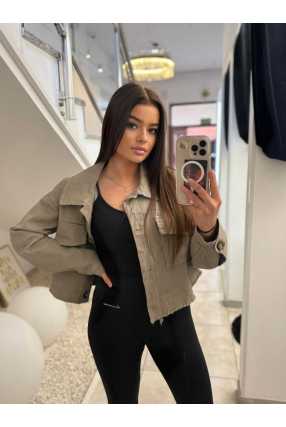 K614 Kurtka Katanka Oversize Mocca