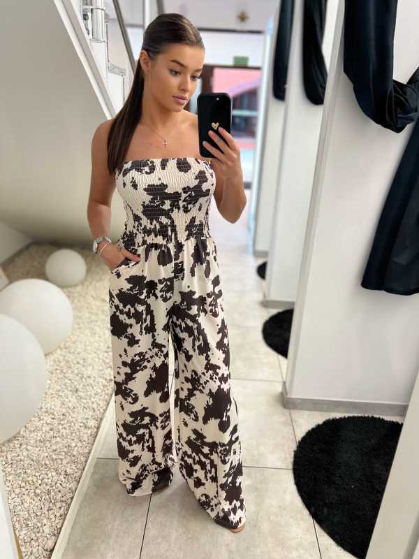 NB621 Kombinezon Tuba Cow Brązowy