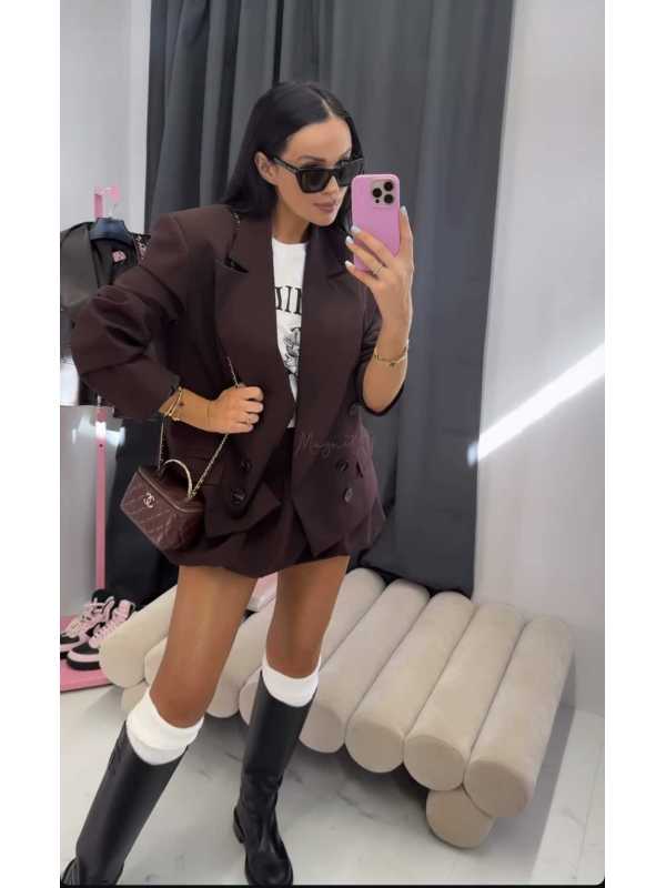 LM920 Marynarka La Milla Czekoladowa