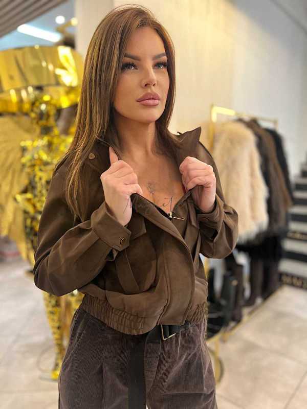 DM768 Kurtka Ramoneska K-Zell Czekolada