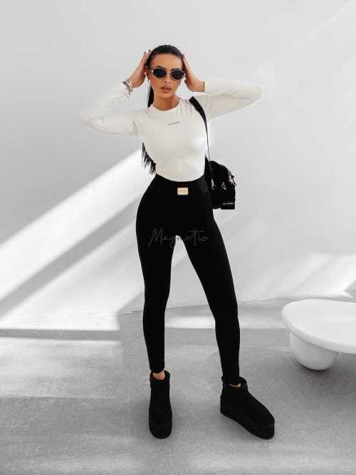 OLV869 Legginsy Modelujące Ola Voga VIROIA Złota Blaszka