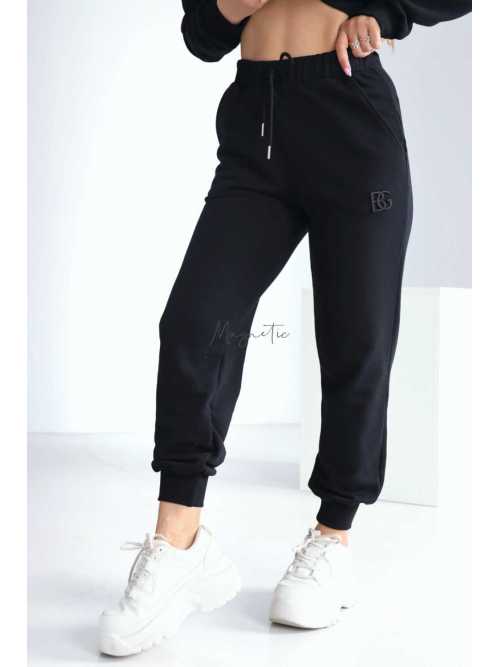 BR120 Spodnie Dresowe Damskie BG Classic Czarne