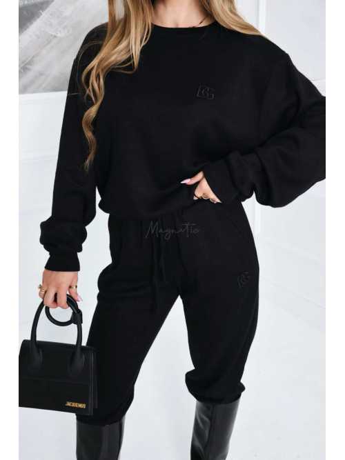 BR991 Komplet Sweterkowy Brandenburg Vinci Czarny