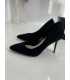 B033 Czarne Klasyczne Czółenka na Szpilce