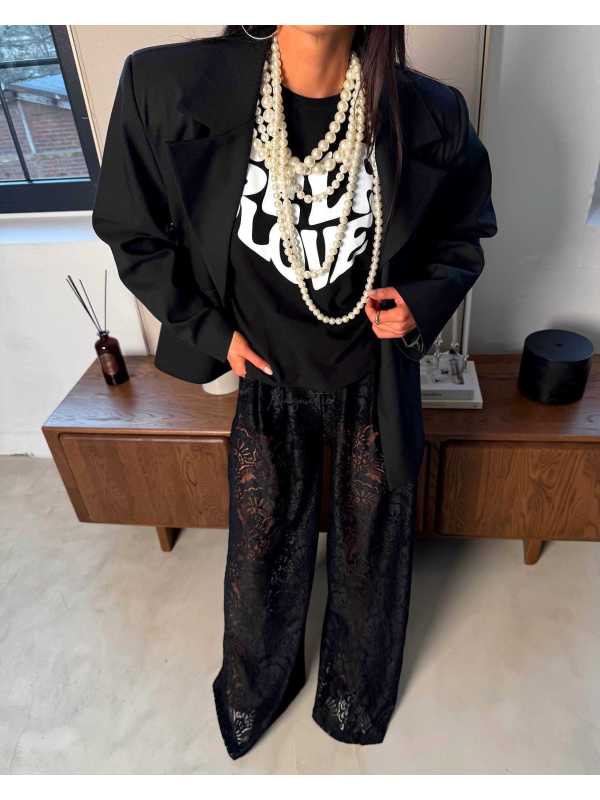 LM264 Marynarka La Milla Wigilia Czarna