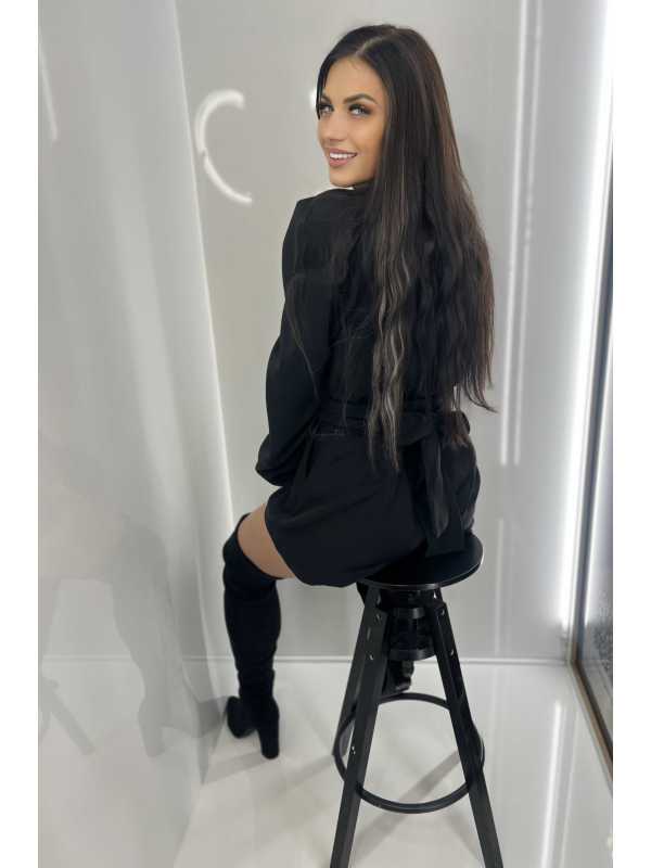 LM063 Elegancki Kombinezon Wiązany La Milla Czarny