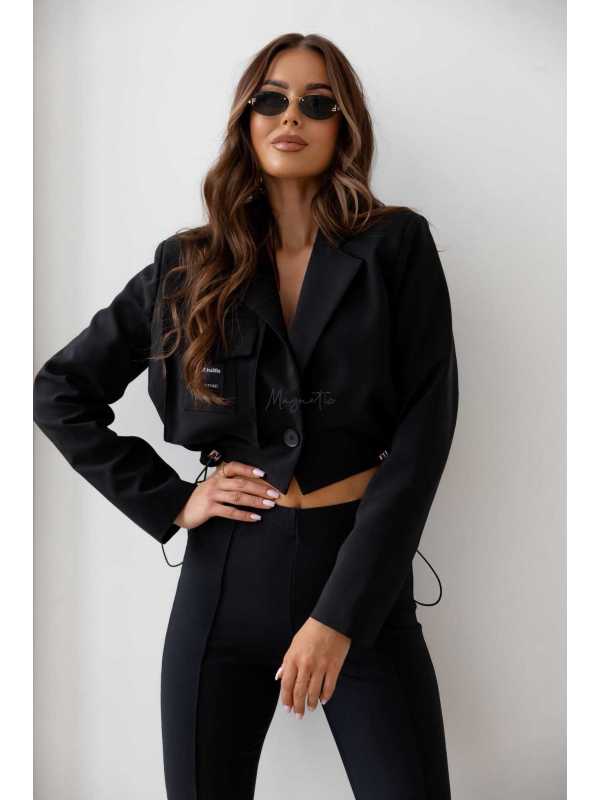 LV095 Marynarka / Kurtka Priam La Vestino Czarna