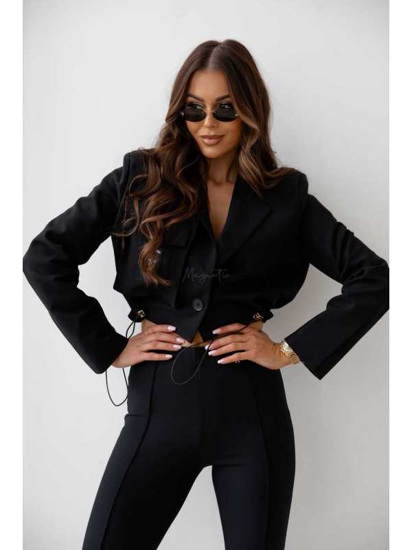 LV095 Marynarka / Kurtka Priam La Vestino Czarna