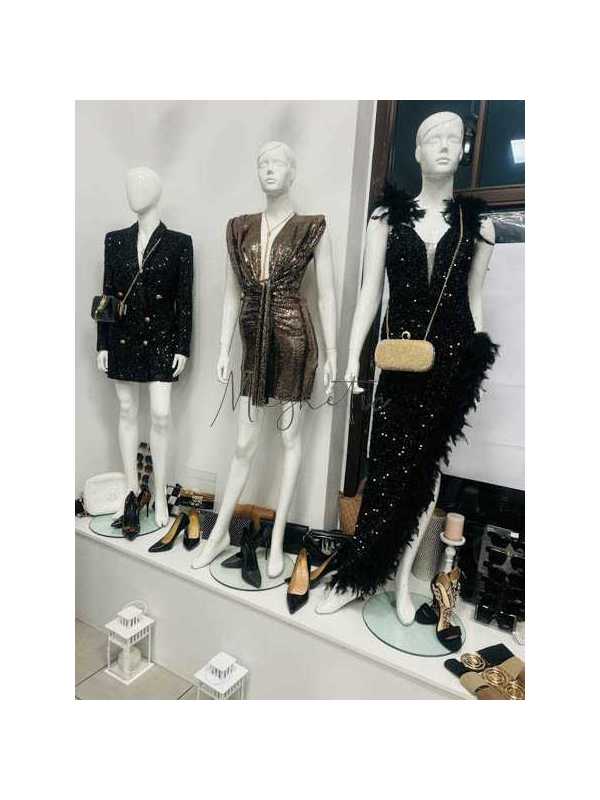 AD113 Sukienka Maxi Million Dollar Czarna