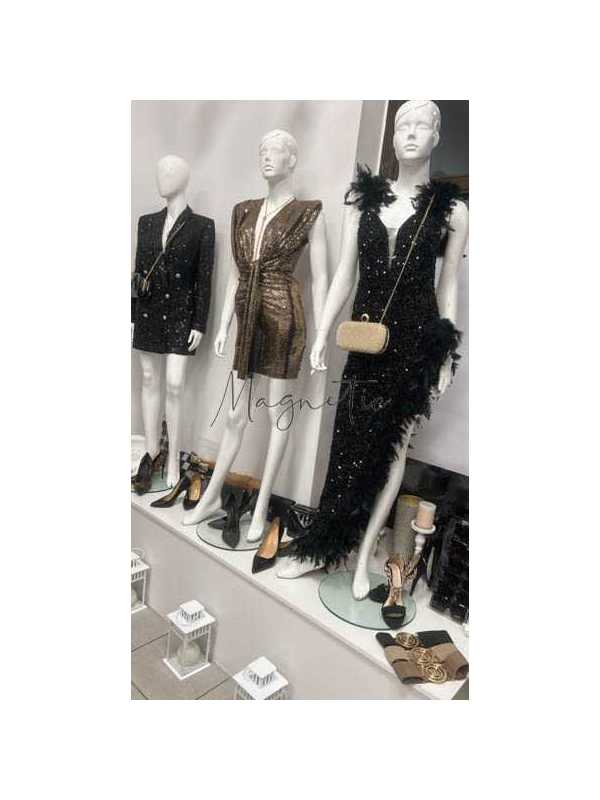 AD113 Sukienka Maxi Million Dollar Czarna