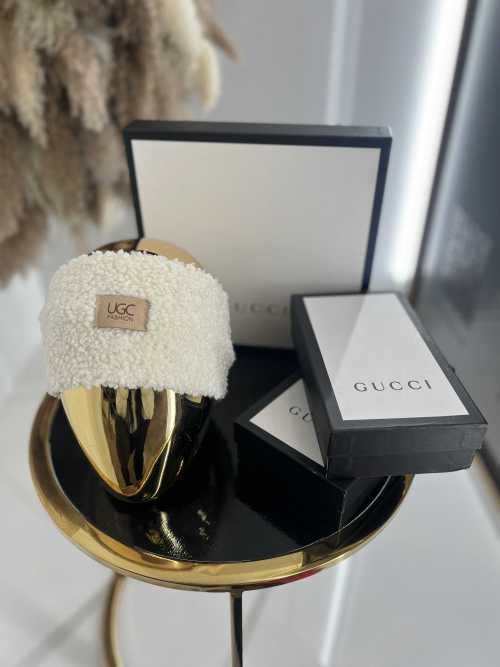 T046 Opaska na głowę Bucla Teddy Biała