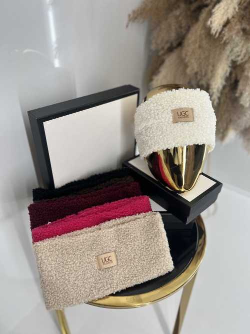 T046 Opaska na głowę Bucla Teddy Beżowa