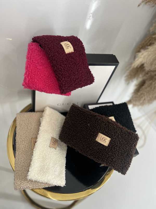 T046 Opaska na głowę Bucla Teddy Brąz Czekolada