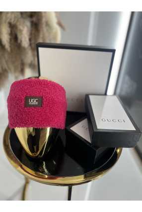 T046 Opaska na głowę Bucla Teddy Fuksja