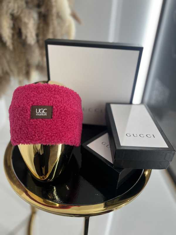 T046 Opaska na głowę Bucla Teddy Fuksja