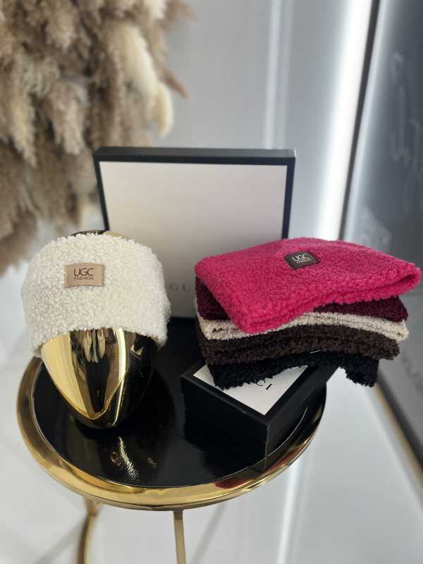 T046 Opaska na głowę Bucla Teddy Fuksja