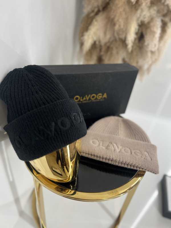 OLV870 Czapka Ciepła Czarna Ola Voga