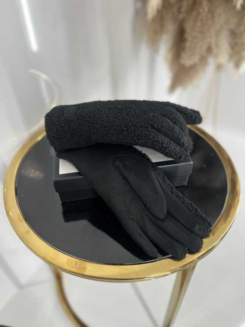 NB036 Rękawiczki Zimowe UGC Bucla/Teddy Czarne