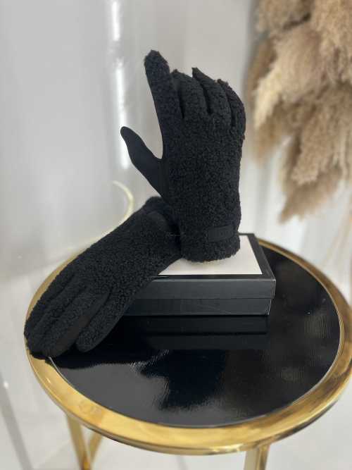 NB036 Rękawiczki Zimowe UGC Bucla/Teddy Czarne