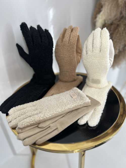 NB036 Rękawiczki Zimowe UGC Bucla/Teddy Camel