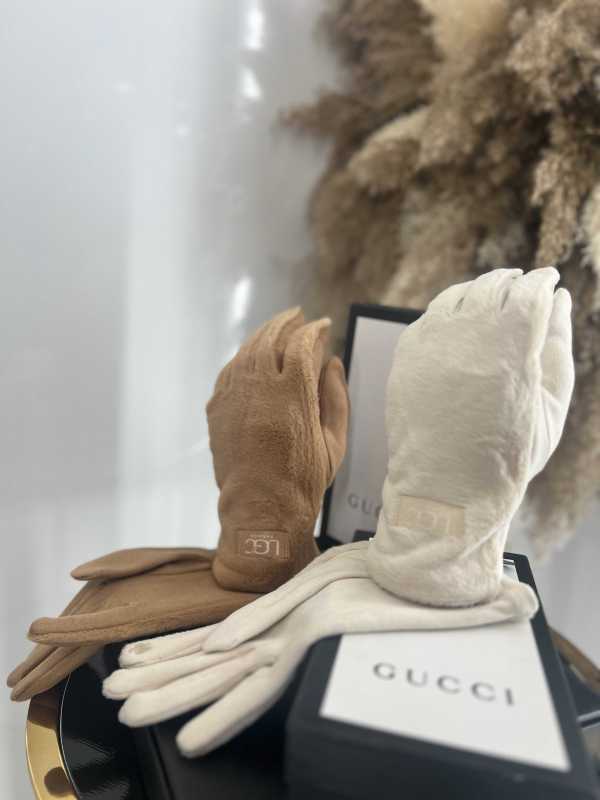 NB037 Rękawiczki Zimowe UGC Polar/Misiu Ecru