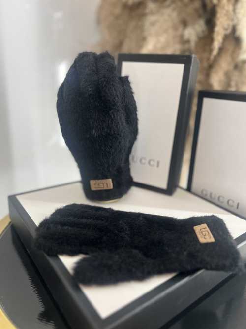 NB035 Rękawiczki Zimowe UGC Alpaka Czarne