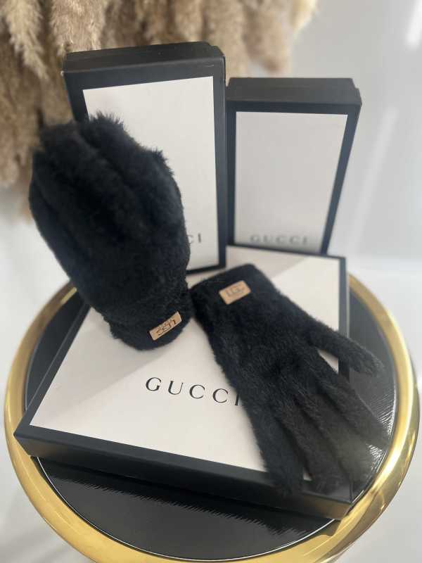 NB035 Rękawiczki Zimowe UGC Alpaka Czarne