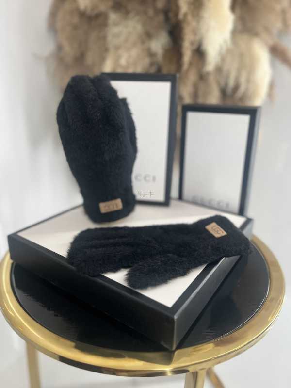 NB035 Rękawiczki Zimowe UGC Alpaka Czarne