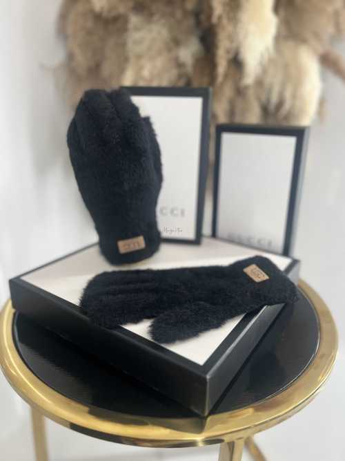 NB035 Rękawiczki Zimowe UGC Alpaka Czarne