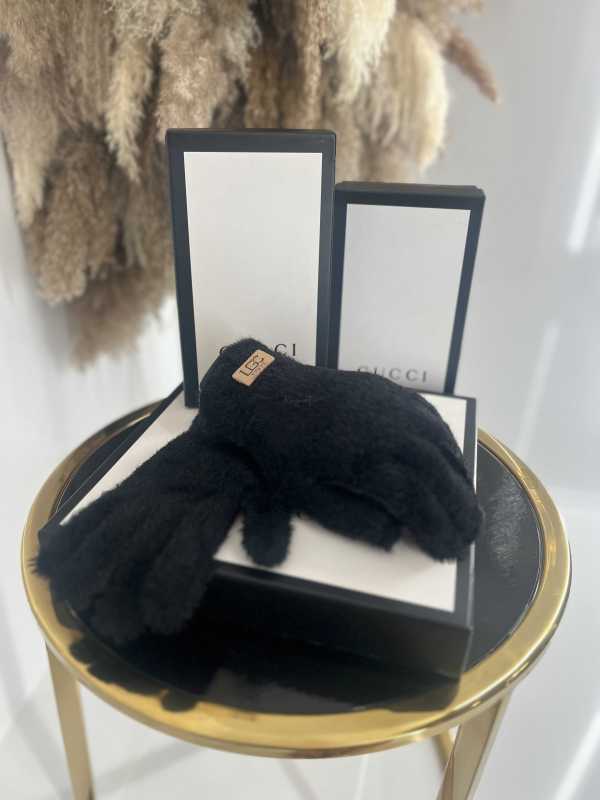 NB035 Rękawiczki Zimowe UGC Alpaka Czarne