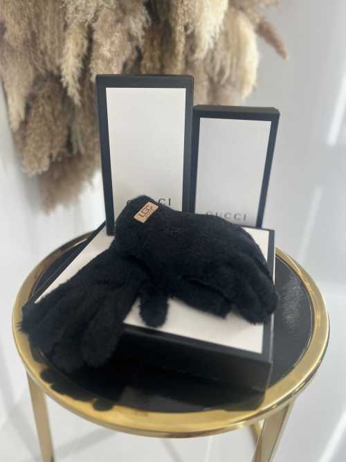 NB035 Rękawiczki Zimowe UGC Alpaka Czarne