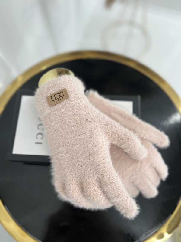 NB035 Rękawiczki Zimowe UGC Alpaka Pudrowy Róż