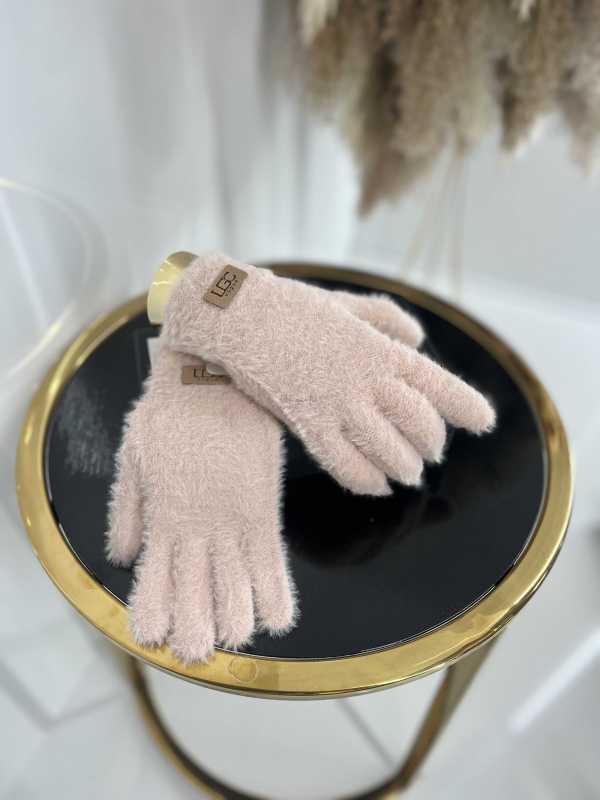 NB035 Rękawiczki Zimowe UGC Alpaka Pudrowy Róż