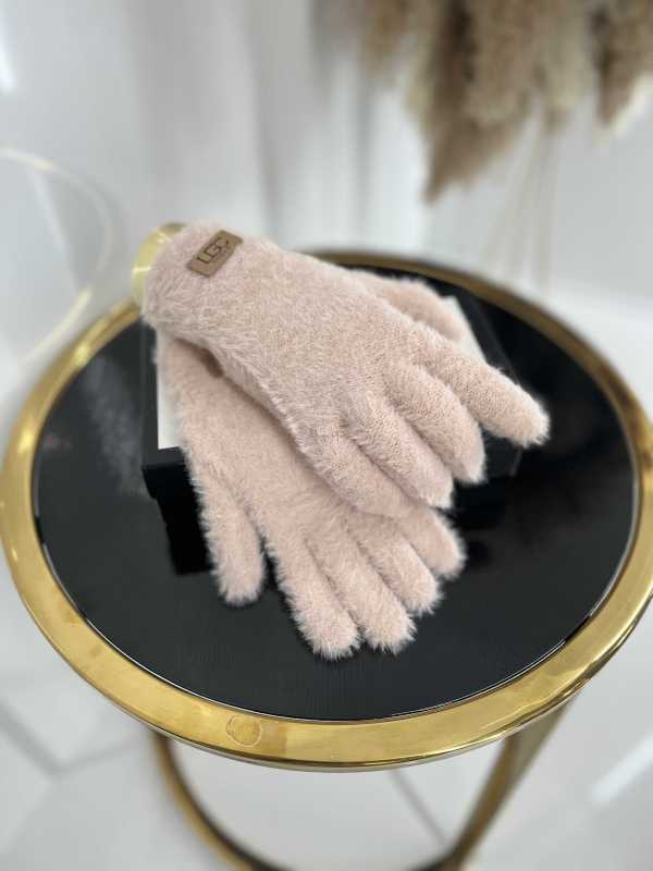NB035 Rękawiczki Zimowe UGC Alpaka Pudrowy Róż