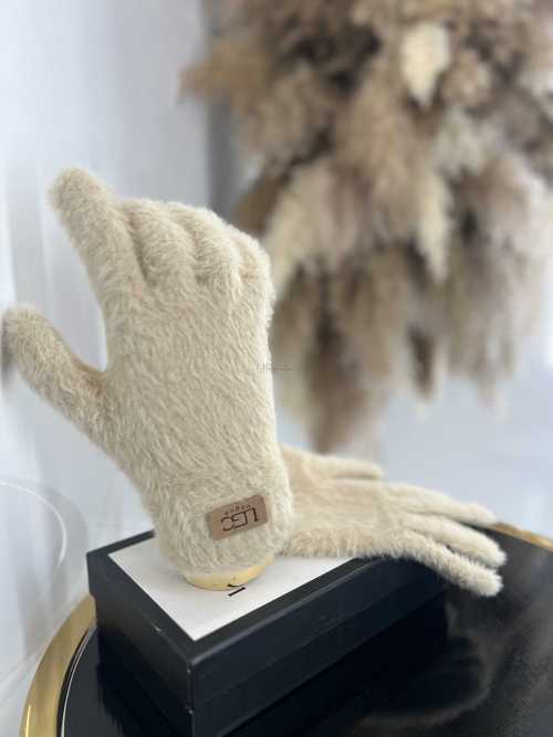 NB035 Rękawiczki Zimowe UGC Alpaka Beżowe