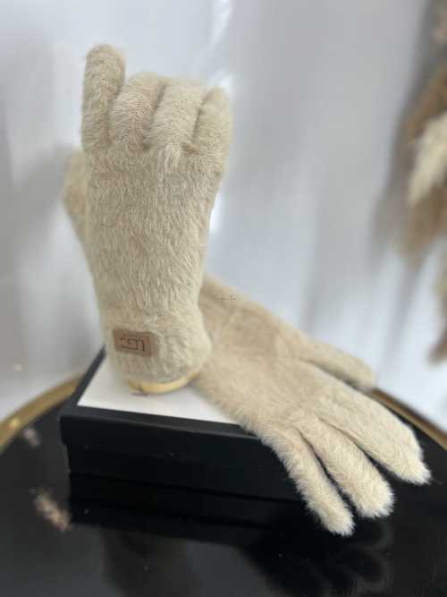 NB035 Rękawiczki Zimowe UGC Alpaka Beżowe