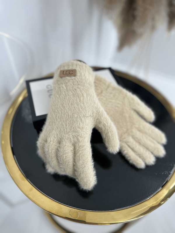 NB035 Rękawiczki Zimowe UGC Alpaka Beżowe