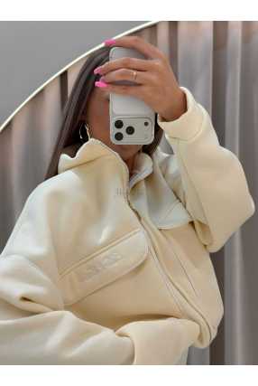 MM132 Bluza Damska Dresowa Mirissa od Mia Maison Kokosowa