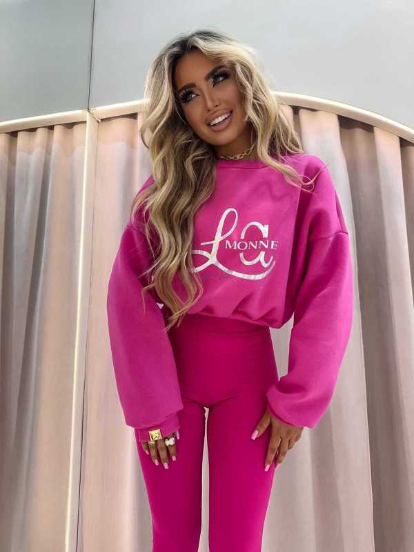LM131 Komplet Modelujący Dresowy La Monne  Holo Różowy