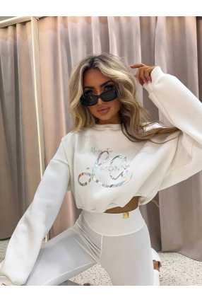 LM131 Komplet Modelujący Dresowy La Monne  Holo Biały