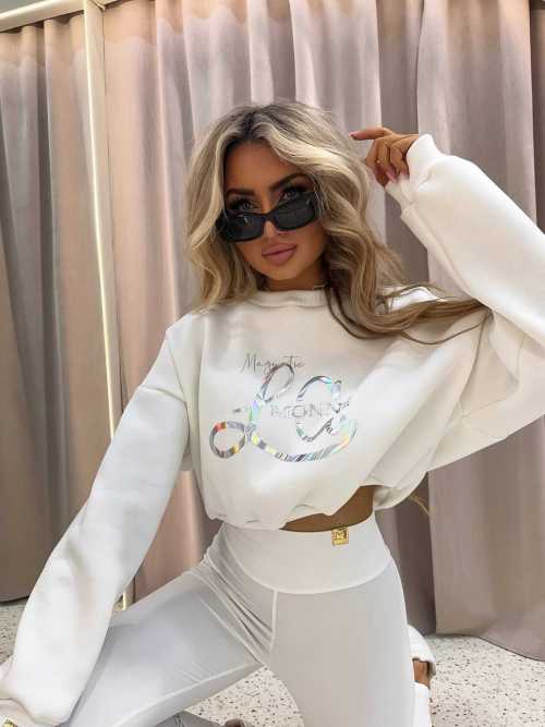 LM131 Komplet Modelujący Dresowy La Monne  Holo Biały