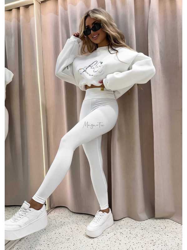 LM131 Komplet Modelujący Dresowy La Monne  Holo Biały