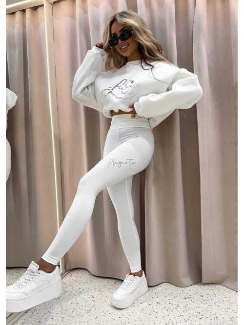 LM131 Komplet Modelujący Dresowy La Monne  Holo Biały