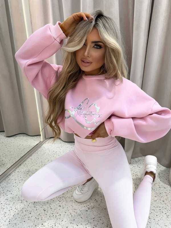 LM131 Komplet Modelujący Dresowy La Monne  Holo Pudrowy Róż