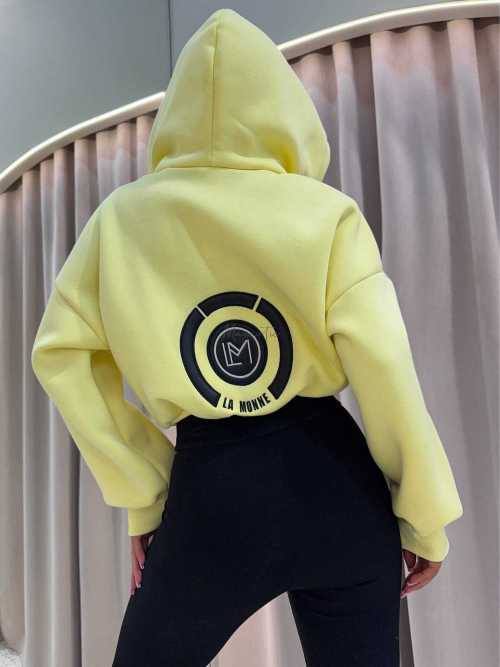 LM133 Legginsy La Monne Bella Prążek Czarne + Haft