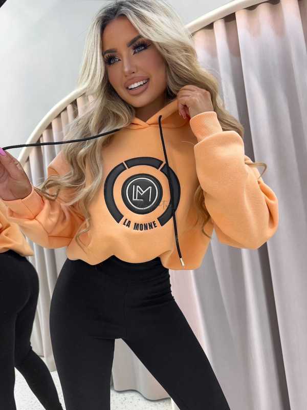 LM760 Dresowa Bluza La Monne Bella Brzoswiniowa