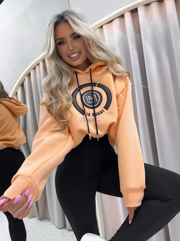 LM143 Dresowa Bluza La Monne Bella Brzoswiniowa