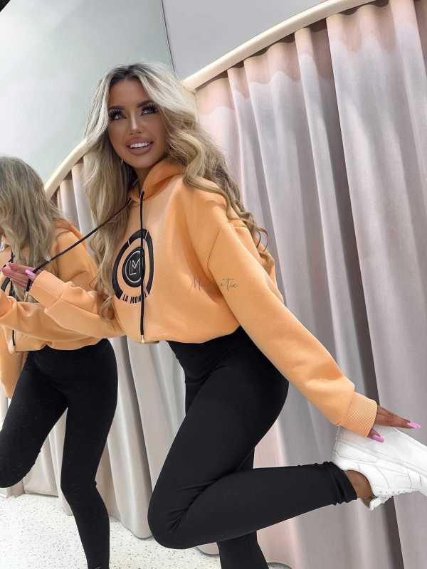 LM760 Dresowa Bluza La Monne Bella Brzoswiniowa