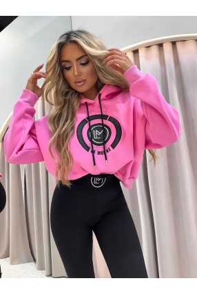 LM143 Dresowa Bluza La Monne Bella Barbi Róż